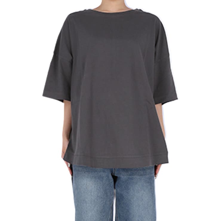 シンプルで飽きのこない、レギュラーウェイトラウンドT | coca | 詳細画像4 