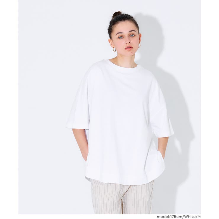 シンプルで飽きのこない、レギュラーウェイトラウンドT | coca | 詳細画像7 