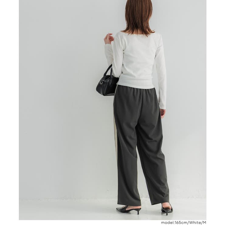 ボートネックリブTシャツ | coca | 詳細画像18 