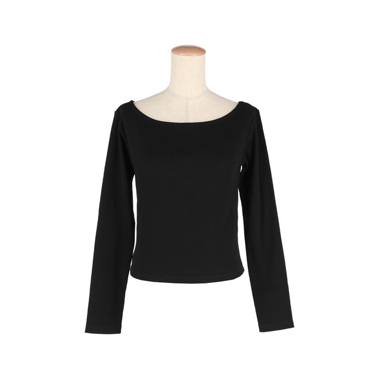 ボートネックリブTシャツ | coca | 詳細画像5 