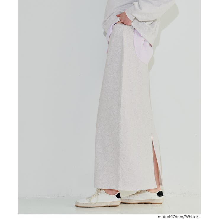 ［White］ | 裏毛タイトスカート | coca
