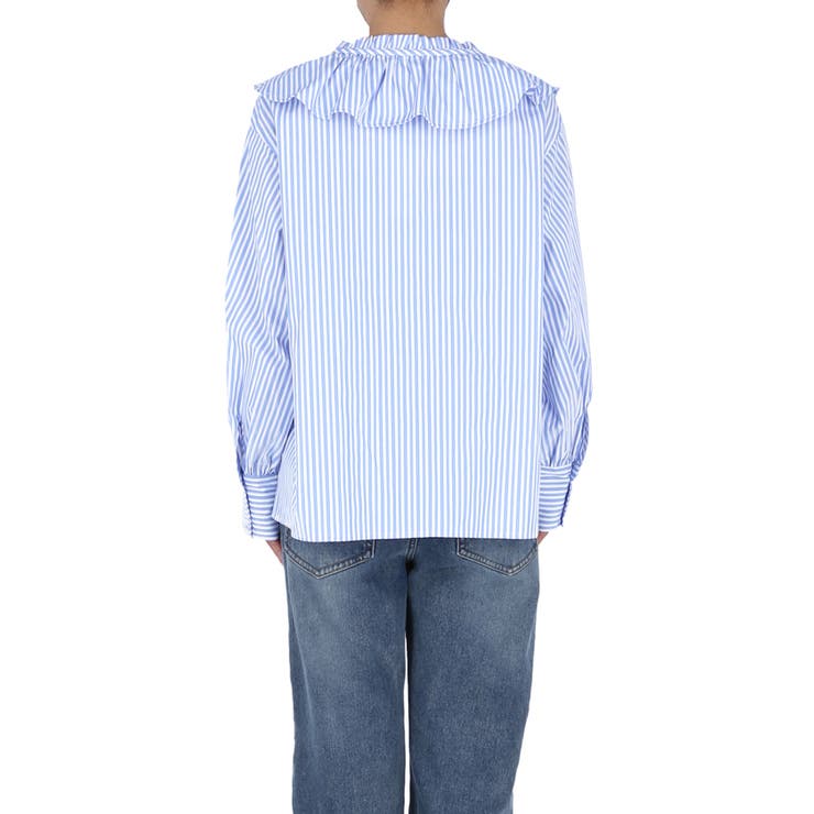 襟フリルオーバーサイズシャツ | coca | 詳細画像6 