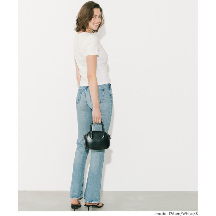 すっきりVネックで上品な抜け感を叶える スムーストップス〈４サイズ展開〉 | coca | 詳細画像12 