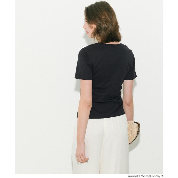 すっきりVネックで上品な抜け感を叶える スムーストップス〈４サイズ展開〉 | coca | 詳細画像15 