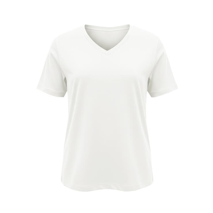 すっきりVネックで上品な抜け感を叶える スムーストップス〈４サイズ展開〉 | coca | 詳細画像2 