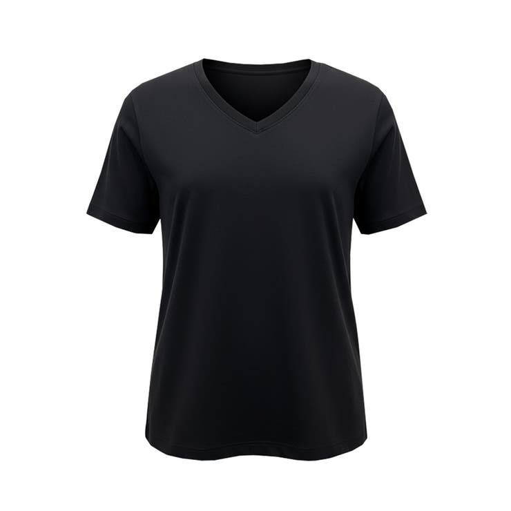 すっきりVネックで上品な抜け感を叶える スムーストップス〈４サイズ展開〉 | coca | 詳細画像3 