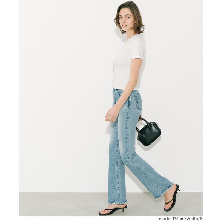 すっきりVネックで上品な抜け感を叶える スムーストップス〈４サイズ展開〉 | coca | 詳細画像9 