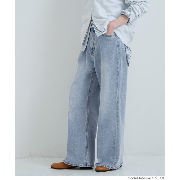 センタープレスストレートデニムパンツ | coca | 詳細画像7 