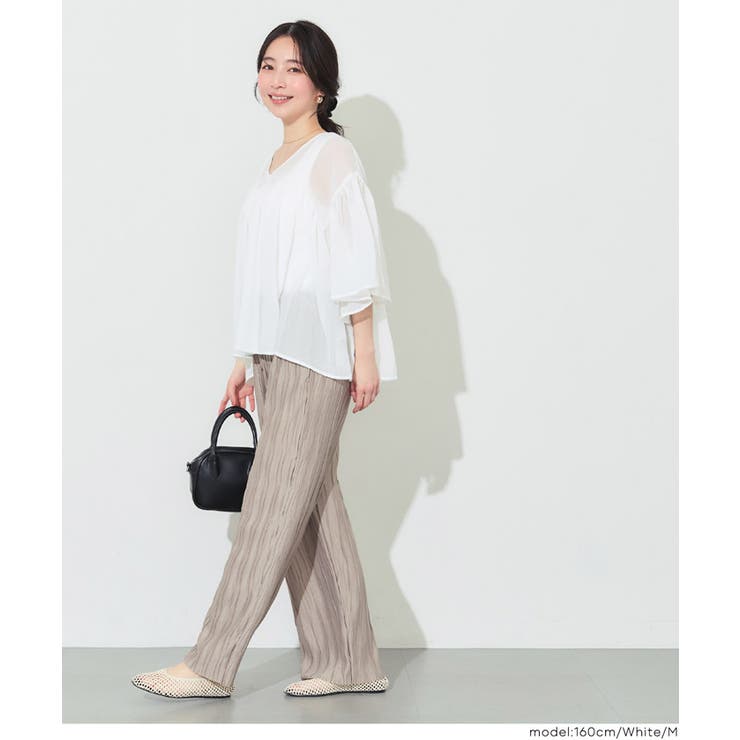 シアー袖フレアブラウス | coca | 詳細画像14 