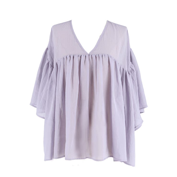 シアー袖フレアブラウス | coca | 詳細画像3 