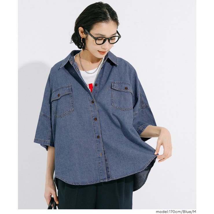 デニムビック半袖シャツ | coca | 詳細画像13 