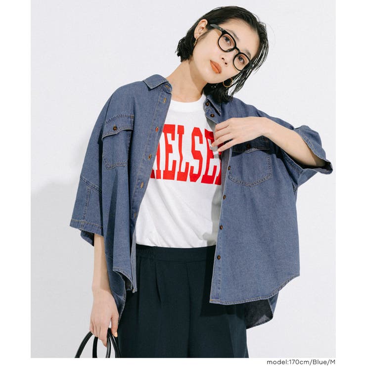 デニムビック半袖シャツ | coca | 詳細画像18 