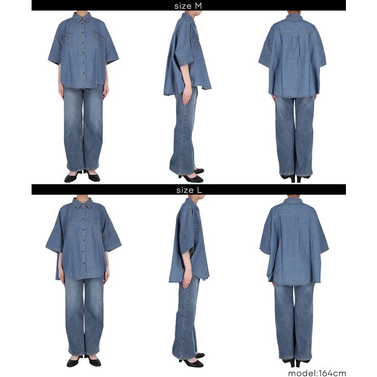 デニムビック半袖シャツ | coca | 詳細画像19 