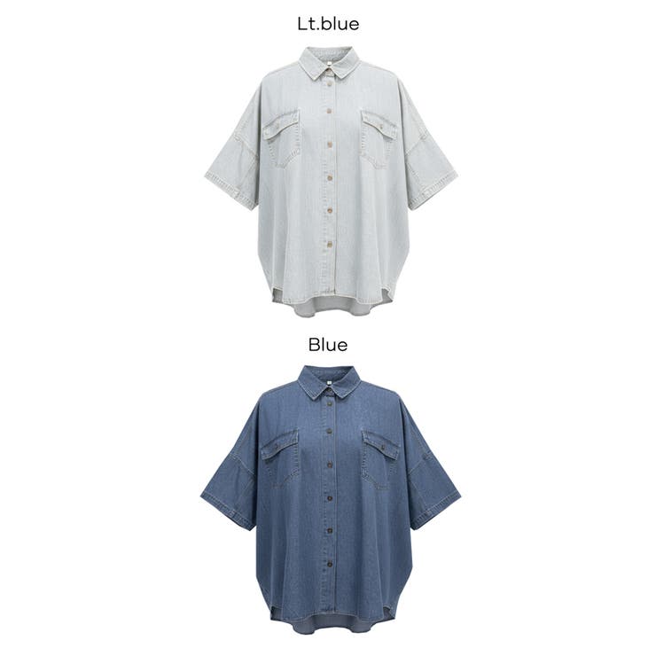 デニムビック半袖シャツ | coca | 詳細画像21 