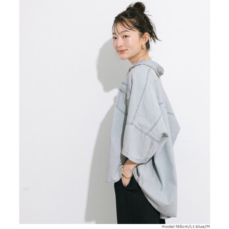 デニムビック半袖シャツ | coca | 詳細画像8 