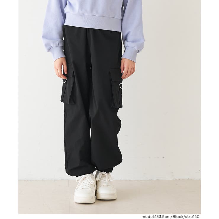 【DAILY WARM】 裏微起毛ハートカーゴパンツ | coca | 詳細画像10 