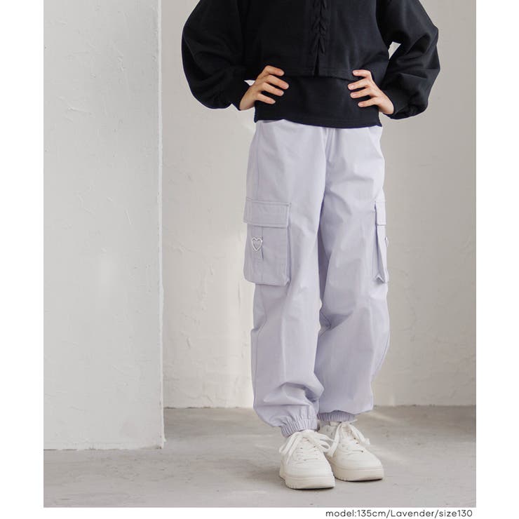 【DAILY WARM】 裏微起毛ハートカーゴパンツ | coca | 詳細画像6 