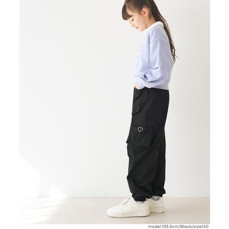 【DAILY WARM】 裏微起毛ハートカーゴパンツ | coca | 詳細画像8 