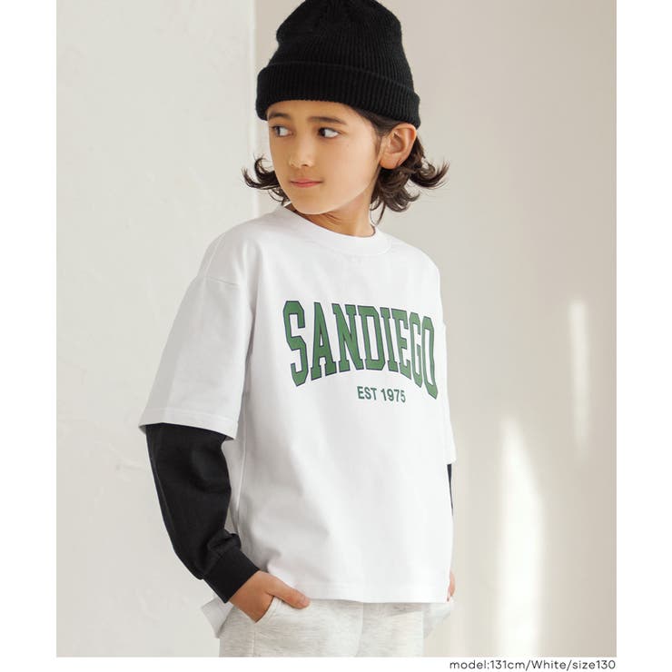 長袖レイヤードTシャツ キッズ | coca | 詳細画像12 