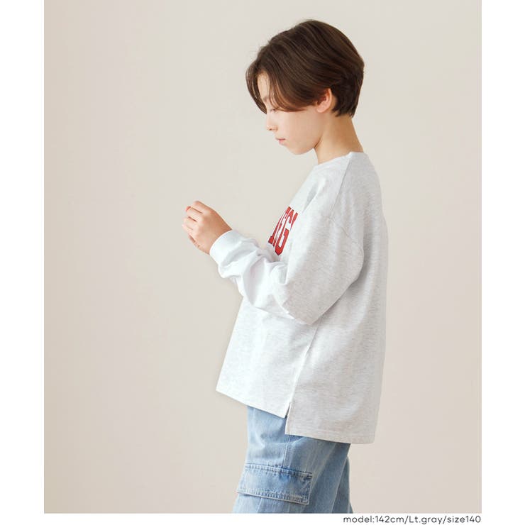 長袖レイヤードTシャツ キッズ | coca | 詳細画像3 