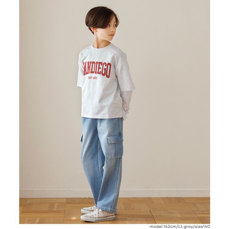 長袖レイヤードTシャツ キッズ | coca | 詳細画像5 