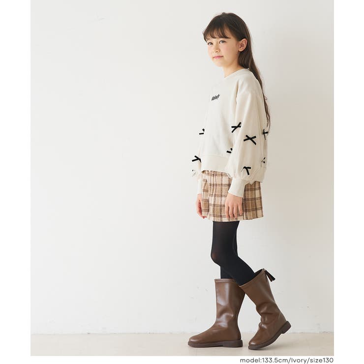 袖チュールリボンスウェットトップス | coca | 詳細画像3 