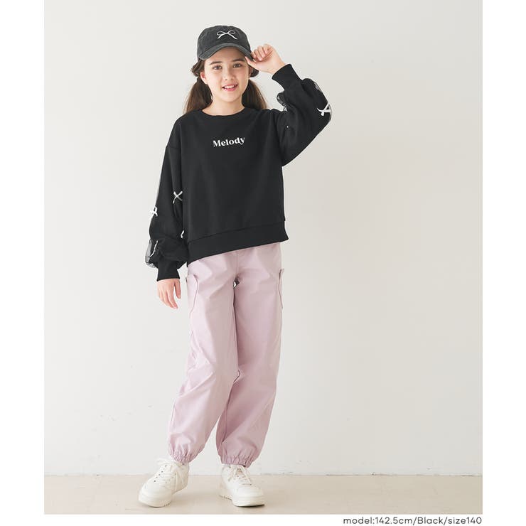 袖チュールリボンスウェットトップス | coca | 詳細画像8 