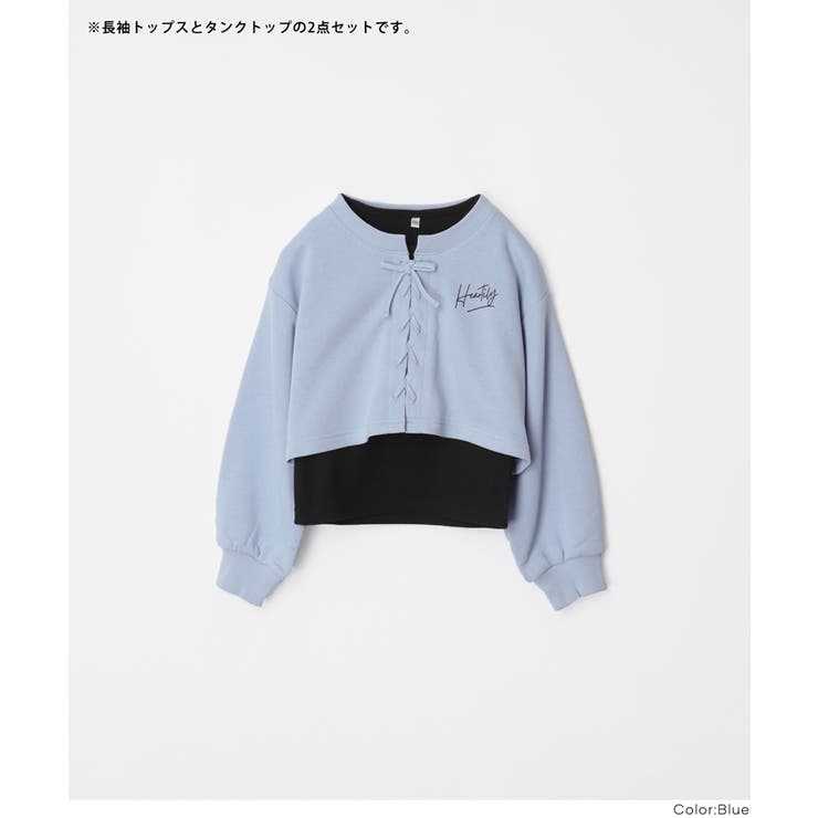 レースアップトップス＆タンクトップ 2点セット | coca | 詳細画像16 