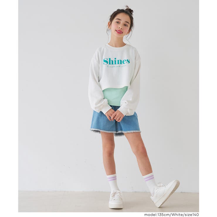 ラメプリントトップス＆タンクトップ 2点セット | coca | 詳細画像10 