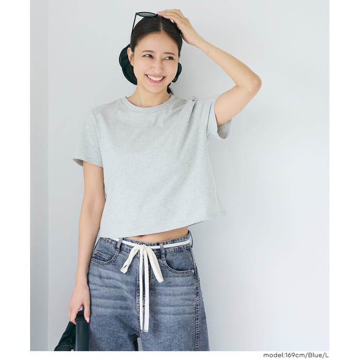 【SUMMER DENIM】薄くて軽い！夏も快適なサマーデニム紐付きワイドパンツ | coca | 詳細画像10 