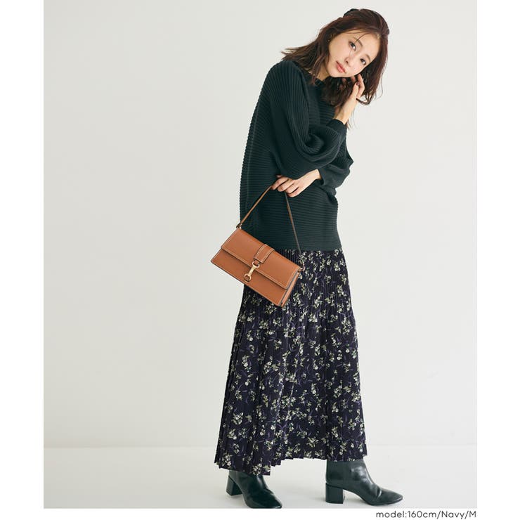花柄プリーツロングスカート | coca | 詳細画像14 
