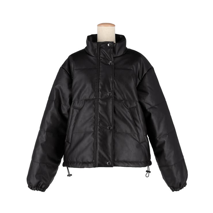 フェイクレザー中綿ジャケット | coca | 詳細画像2 