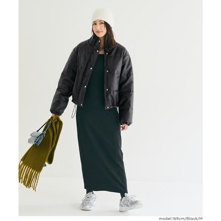 フェイクレザー中綿ジャケット | coca | 詳細画像3 