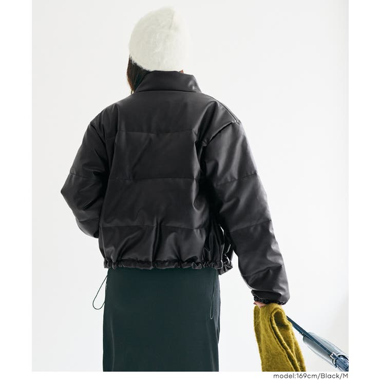 フェイクレザー中綿ジャケット | coca | 詳細画像6 