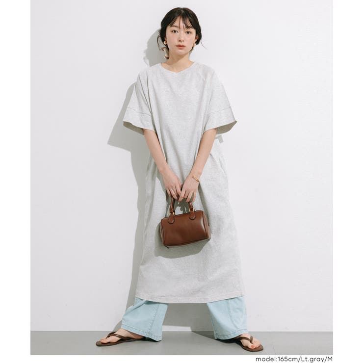 五分袖カットワンピース | coca | 詳細画像4 