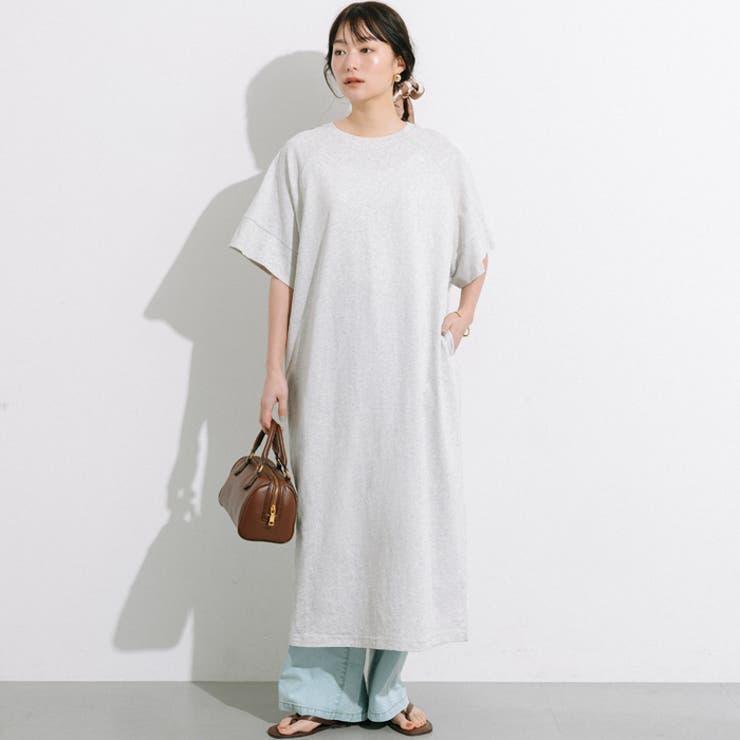 五分袖カットワンピース | coca | 詳細画像1 