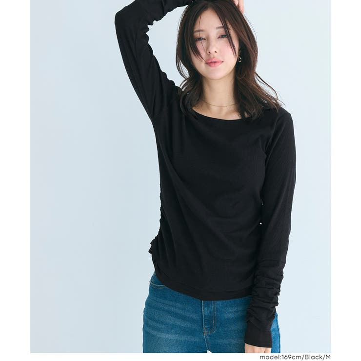 袖シャーリングレイヤードトップス | coca | 詳細画像13 