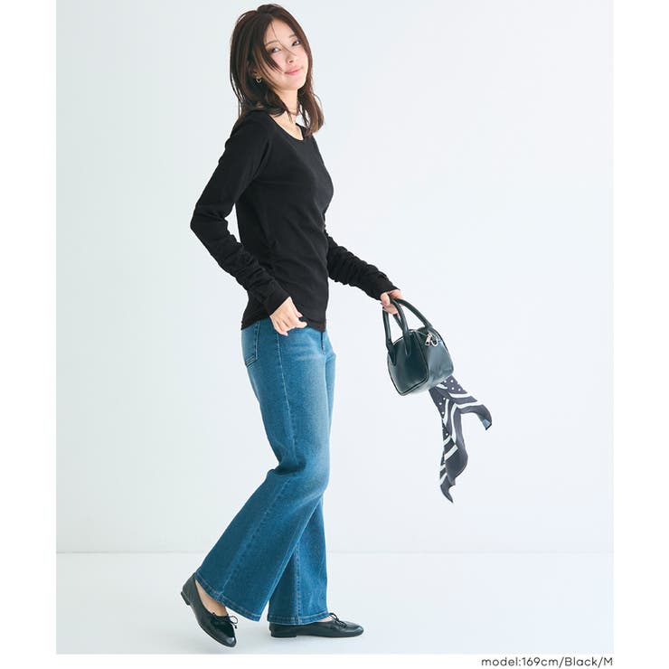 袖シャーリングレイヤードトップス | coca | 詳細画像14 