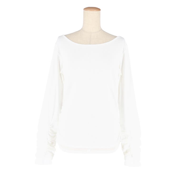 袖シャーリングレイヤードトップス | coca | 詳細画像2 