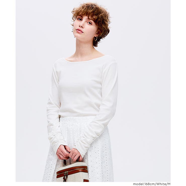 袖シャーリングレイヤードトップス | coca | 詳細画像10 