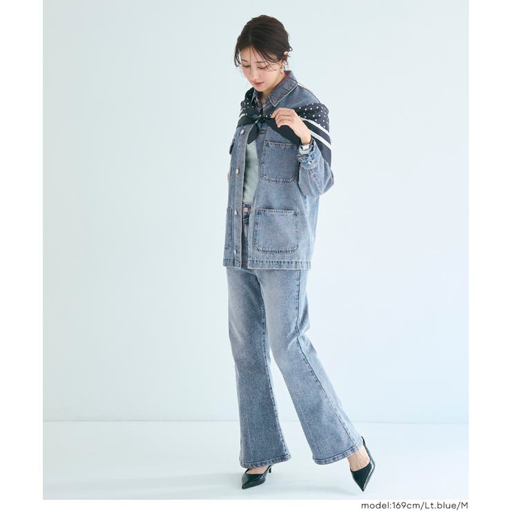 デニムカバーオールジャケット | coca | 詳細画像10 