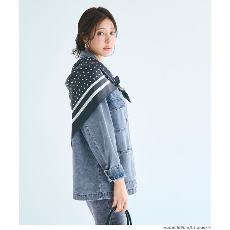 デニムカバーオールジャケット | coca | 詳細画像9 