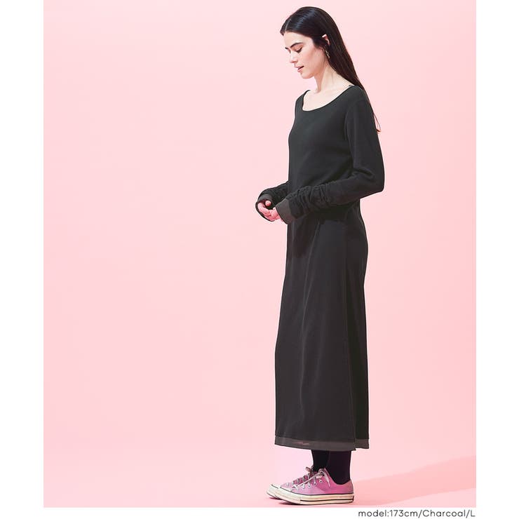 袖シャーリングレイヤードワンピース | coca | 詳細画像14 