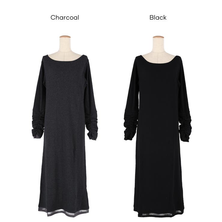 袖シャーリングレイヤードワンピース | coca | 詳細画像20 