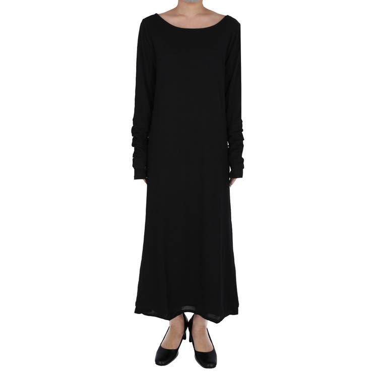 袖シャーリングレイヤードワンピース | coca | 詳細画像4 