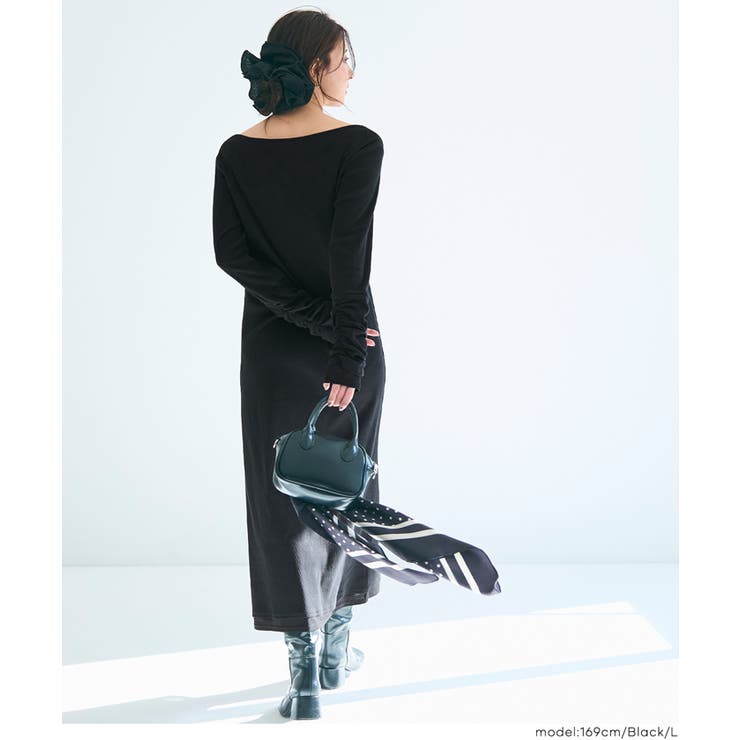 袖シャーリングレイヤードワンピース | coca | 詳細画像9 