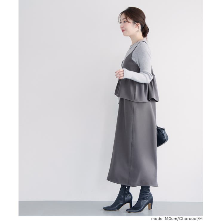 ペプラムキャミソールワンピース | coca | 詳細画像12 