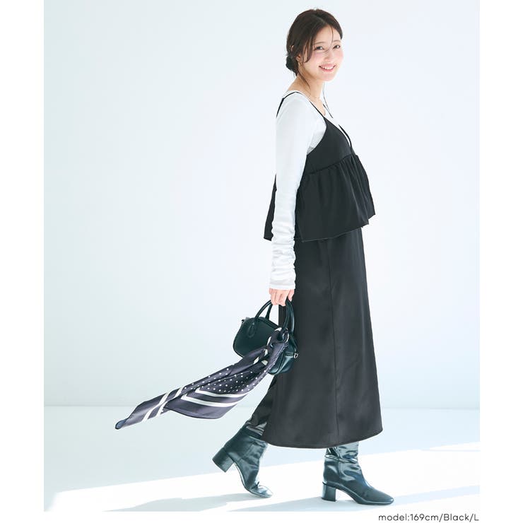 ペプラムキャミソールワンピース | coca | 詳細画像13 