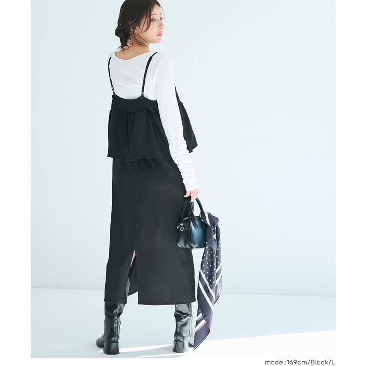 ペプラムキャミソールワンピース | coca | 詳細画像15 