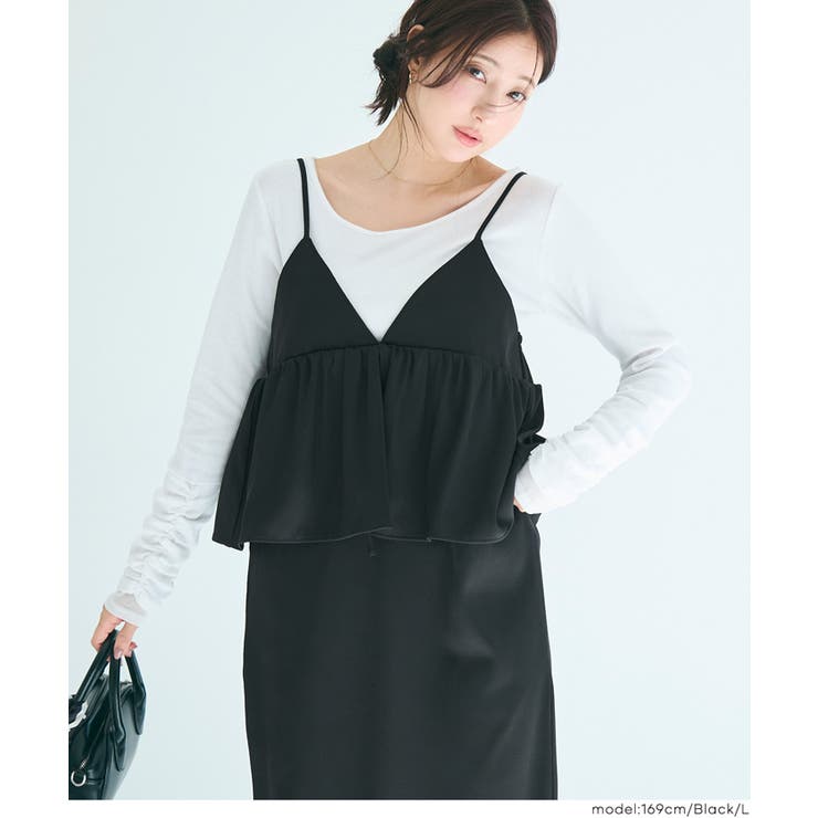 ペプラムキャミソールワンピース | coca | 詳細画像16 